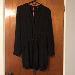 Open back long sleeve romper